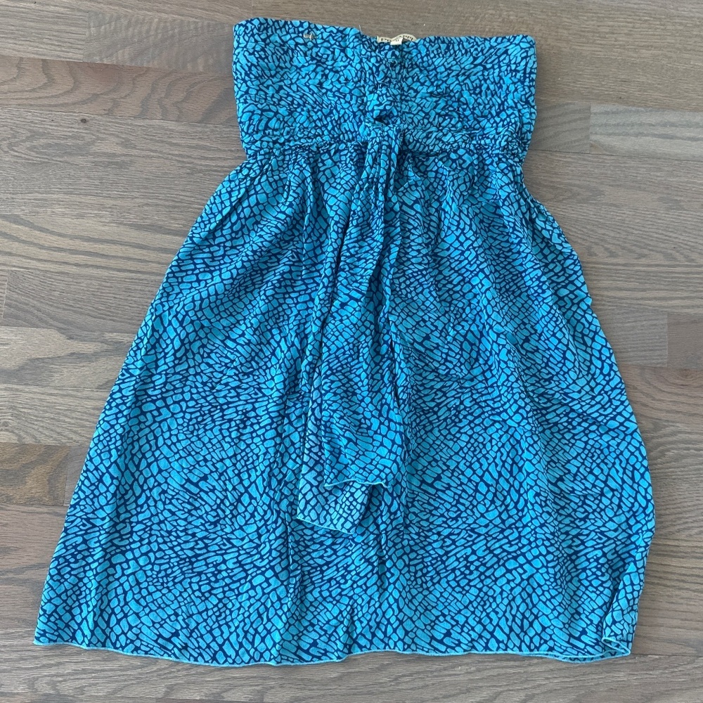 Pinapples Knotted Strapless Short Dress Size M